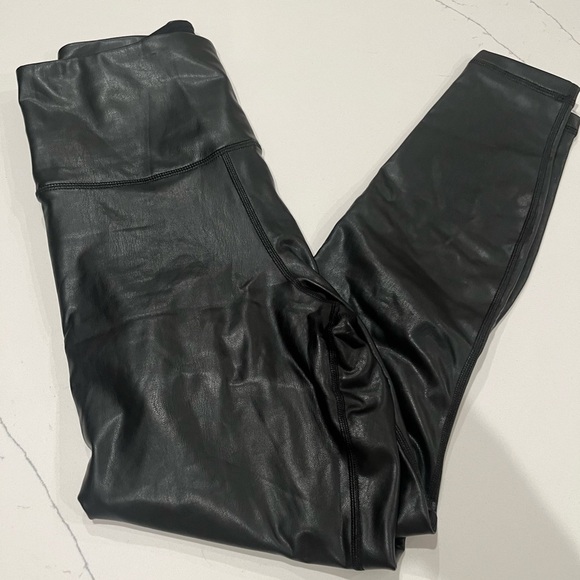 NWT LEATHERETTE LEGGING - 90 DEGREE BY REFLEX Black S - Picture 5 of 7